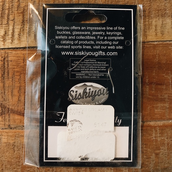 Pewter Dream Catcher Earrings - Picture 2 of 2